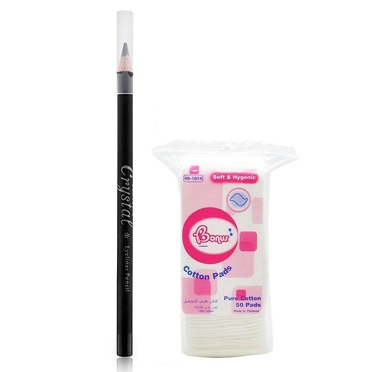 Combo 1 bút kẻ mắt Beauskin Hàn quốc + 1 gói bông tẩy trang ( 50 miếng)