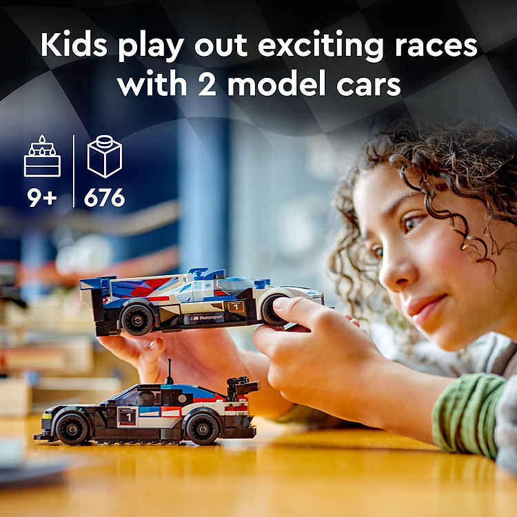 LEGO SPEED CHAMPIONS BMW M4 GT3 & V8 Chính hãng Giá rẻ - Hình ảnh 4