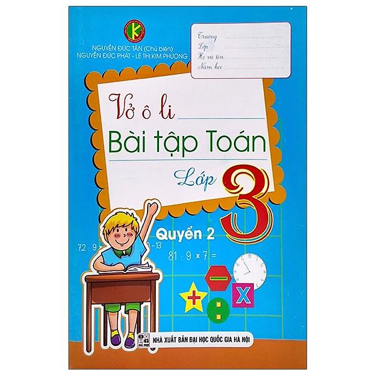Vở Ô Li Bài Tập Toán Lớp 3 – Quyển 2