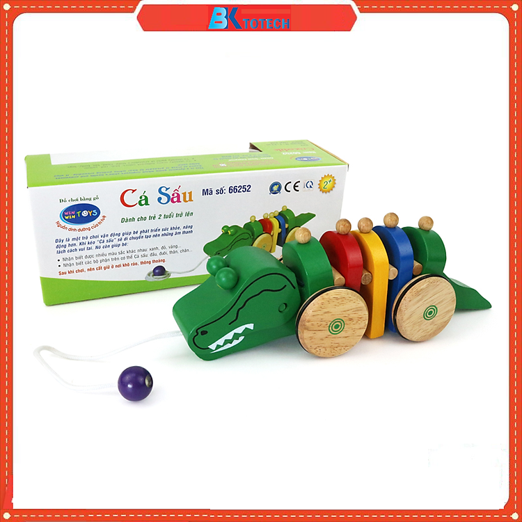 Mua Mô hình cá sấu gỗ Winwintoys Chính hãng Tiết kiệm