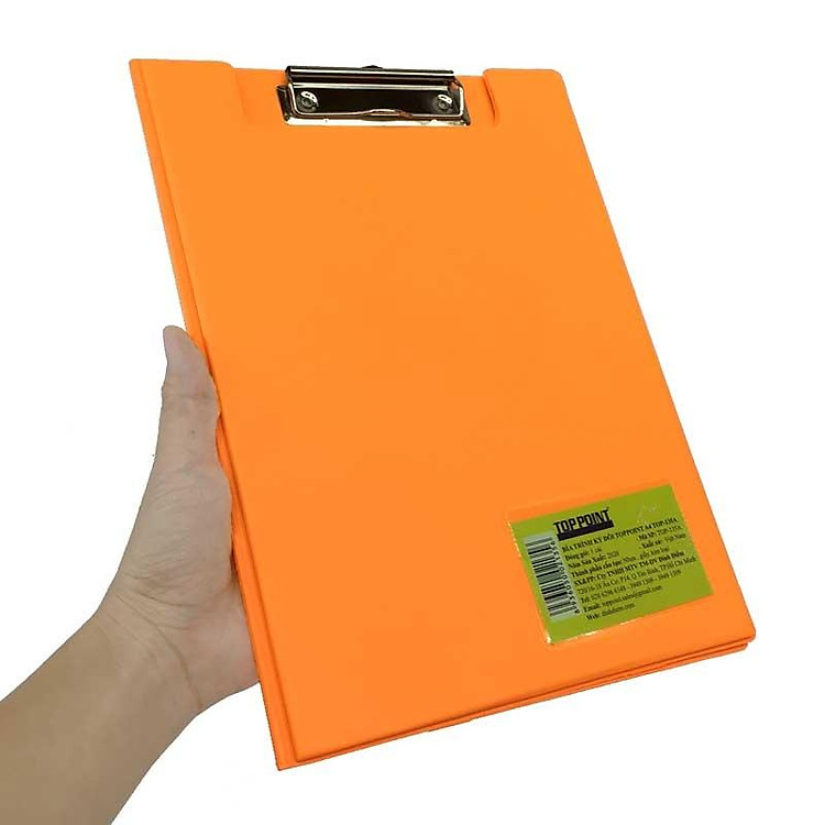 Bìa Trình Ký Đôi A4 Toppoint TOP-135A (Màu Cam) - Ảnh 4