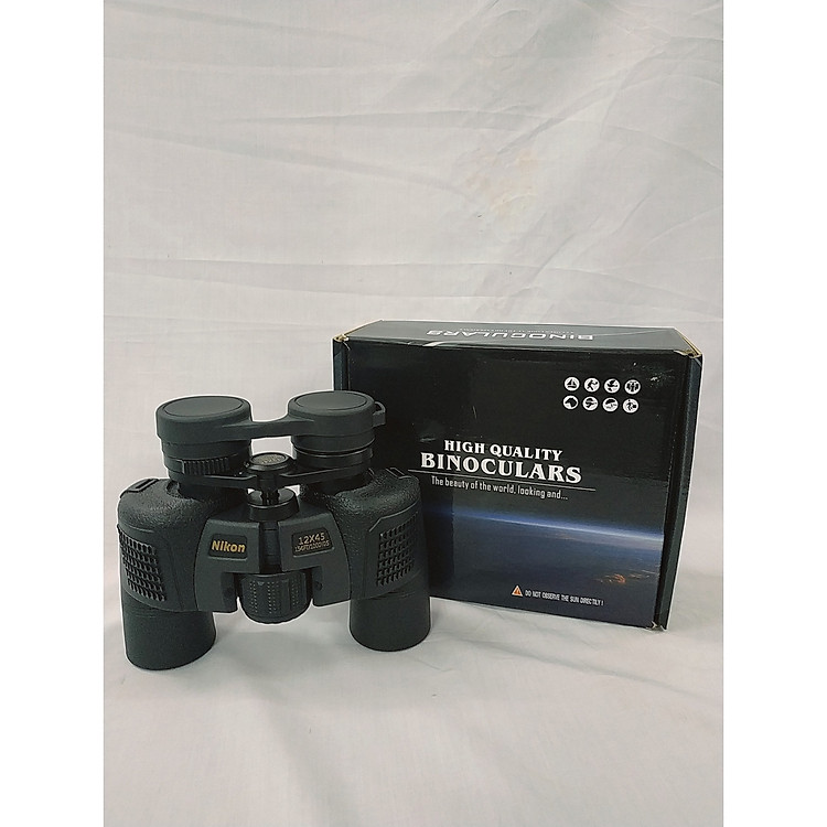 Ống Nhòm Nikon, Độ Phóng Đại 12x45 Cao Cấp, Quan sát khi Đi Du Lịch, Thiết kế quân sự chắc chắn, Hàng nhập khẩu