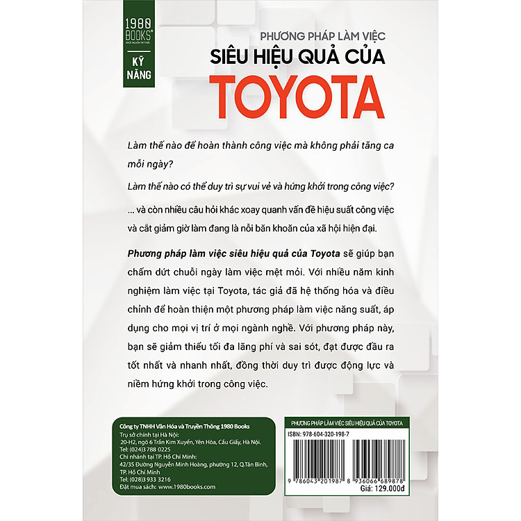 Phương Pháp Làm Việc Siêu Hiệu Quả Toyota - Ảnh 2