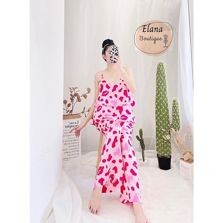 Sét Lụa 2 Dây Tầng Hàng TK Cao Cấp, Sang Chảnh