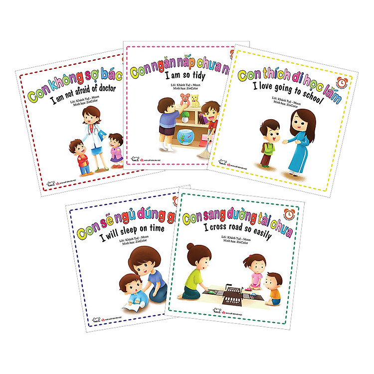 Sách Bộ Kỹ Năng Trong Sinh Hoạt Song Ngữ Anh - Việt - Phần 2 (5 Cuốn)