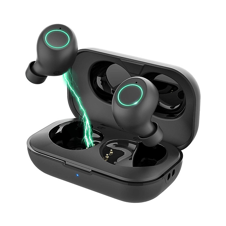 Tai nghe bluetooth siêu nhỏ -siêu bass-cảm ứng nhạy-độ trễ cực thấp Hukey S8 plus (S8P) - Đèn LED siêu thời trang - Công nghệ kết nối thông minh - Hukey S8+ - Chính hãng