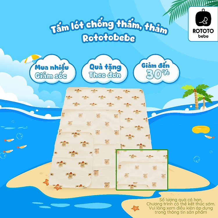 Tham Khảo tại ConCung: Tấm lót chống thấm Rototo Bebe 70x90 , nhận ngay nhiều Ưu đãi