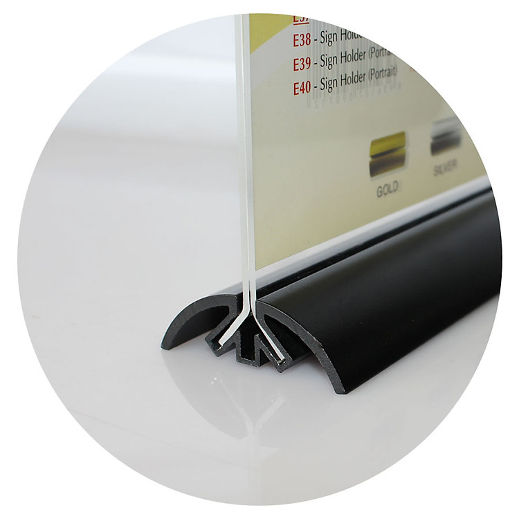 Kệ Mica 02 Mặt Đế Nhôm A5 (15 x 21cm) - ĐEN - Ảnh 2