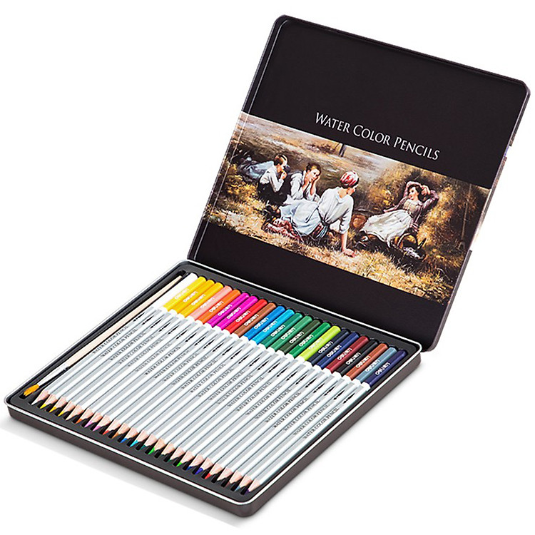 Hộp 24 Bút Chì Màu Nước Deli 6521