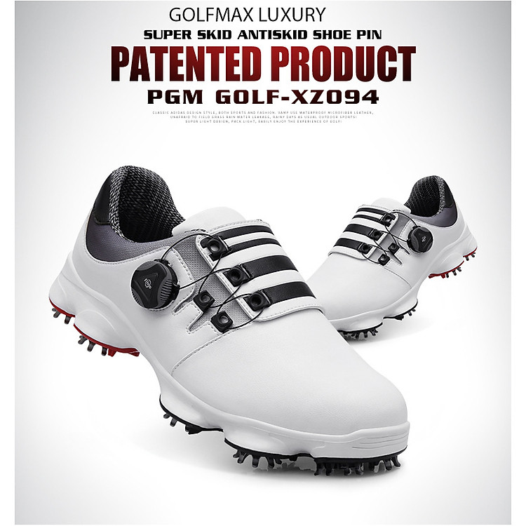 Giày Golf Nam Chính Hãng - Dây dày vặn tiện lợi, nhanh chóng tháo ra và đi vào một cách dễ dàng, thuận tiện sử dụng