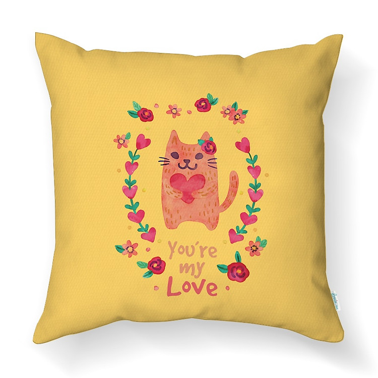 Gối Tựa Lưng Sofa LOVIN You Are My Love Gv1003 Vải Canvas