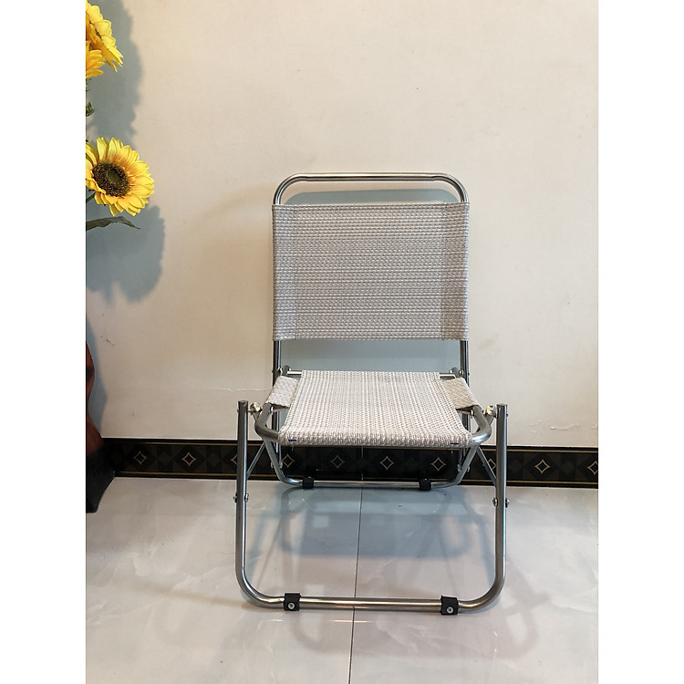 Ghế ngồi cafe, ghế câu cá inox xếp tiện lợi VV01-Tặng quạt USB (quạt màu ngẫu nhiên)