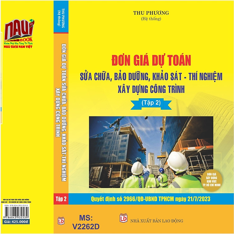 Đơn Giá Dự Toán Sửa Chữa, Bảo Dưỡng, Khảo Sát - Thí Nghiệm Xây Dựng Công Trình TP.HCM (Tập 2) - Ảnh 3