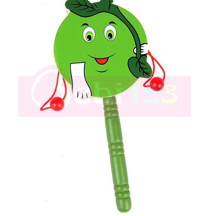 Tham Khảo tại ConCung: Trống gỗ lục lạc cho bé - Xanh Lá - Nhận ngay nhiều ưu đãi