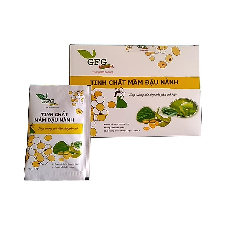 THỰC PHẨM BỔ SUNG TINH CHẤT MẦM ĐẬU NÀNH GFG HỘP 15 GÓI