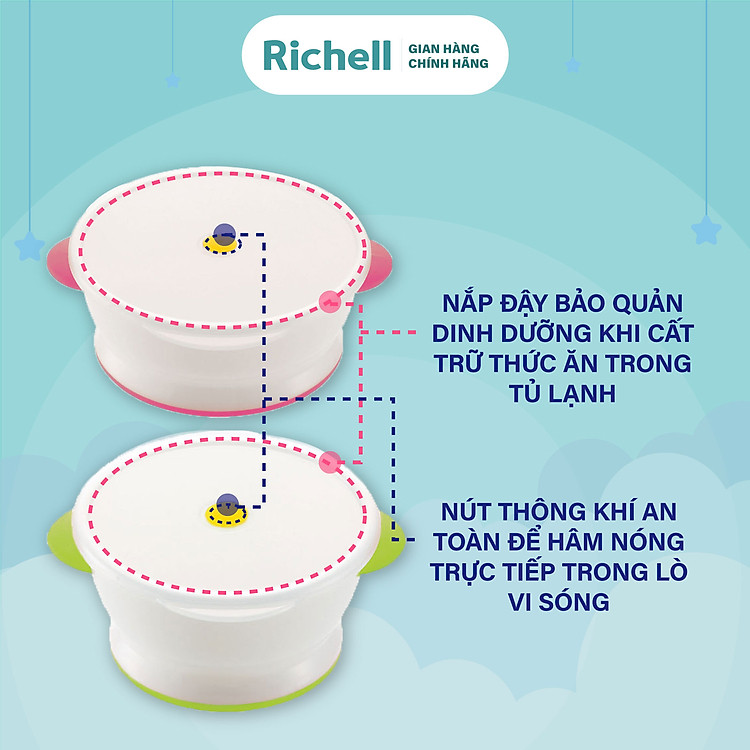 Mua Chén ăn dặm Richell Nhật Bản 200ml Chính hãng Giá tốt - Hình ảnh 4