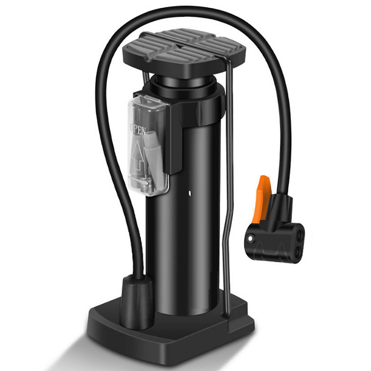 Bơm xe máy, xe đạp siêu nhẹ, hỗ trợ van Mỹ và van Pháp. Kích thước nhỏ gọn