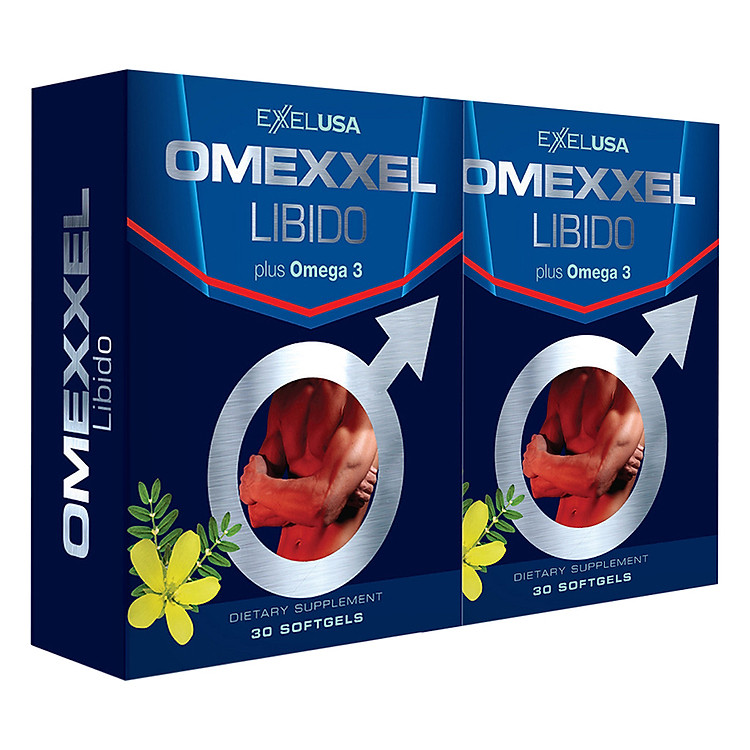 Combo 2 Hộp Thực Phẩm Chức Năng Tăng Cường Sinh Lý Và Sức Khỏe Nam Toàn Diện Omexxel Libido (30 Viên / Hộp)