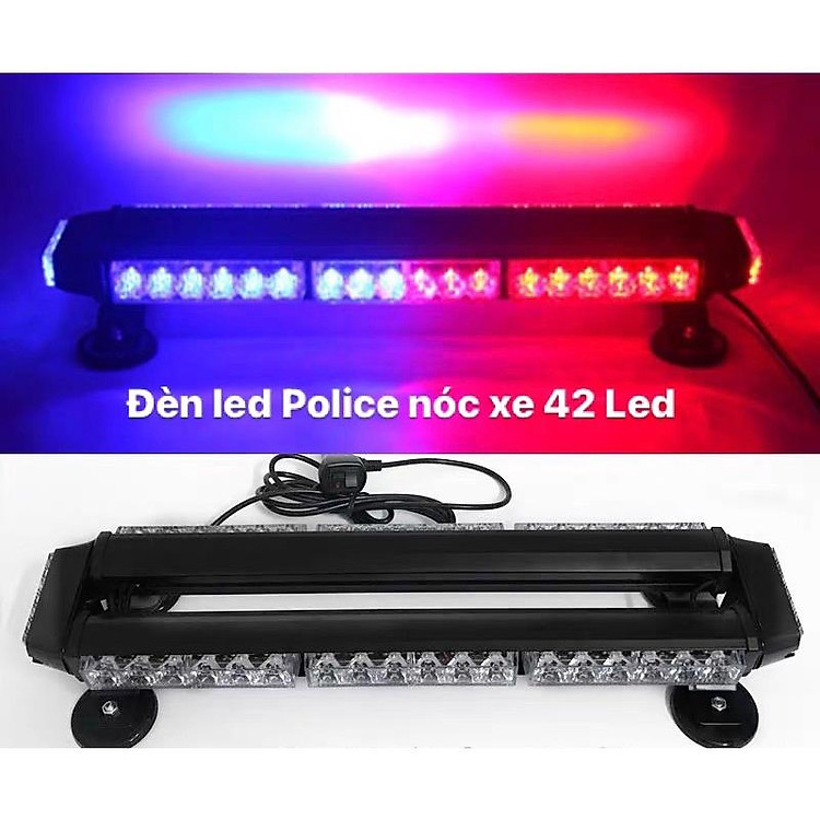 Đèn Led Police gắn nóc xe 42Led