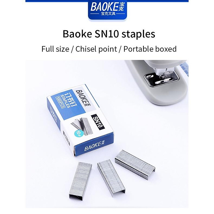 Kim Bấm số 10 BAOKE (10 hộp)