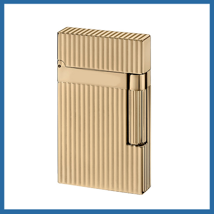 Hột Quẹt Bật Lửa Gas Đá Kẻ Sọc Đứng Màu Vàng Sang Trọng Lịch Lãm