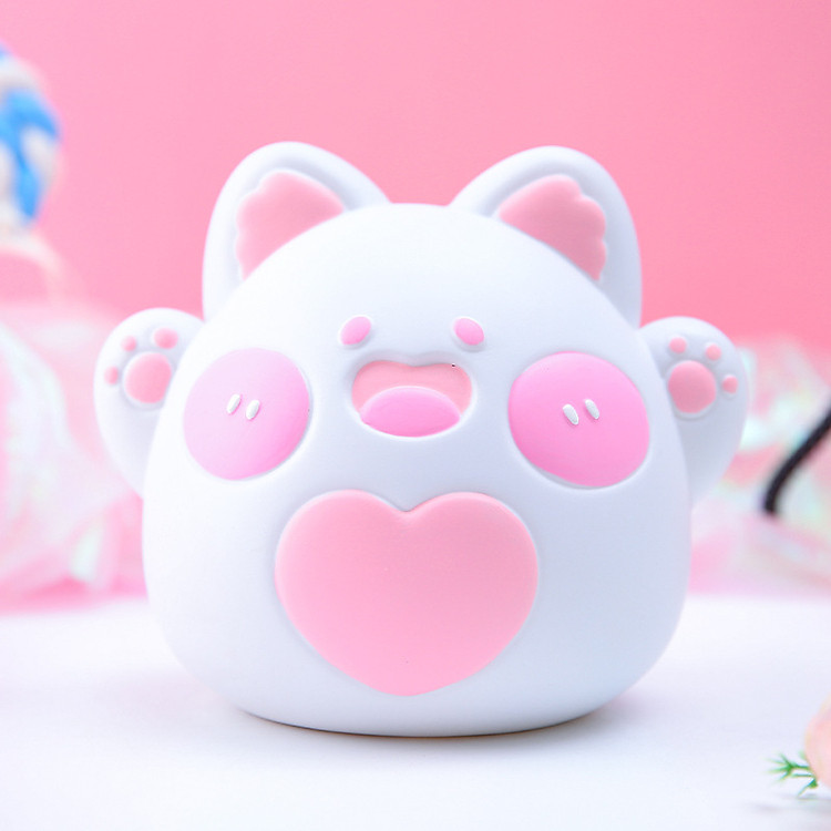 Ống Tiết Kiệm Hình Gấu Mèo Rocket Hotrend – Trắng