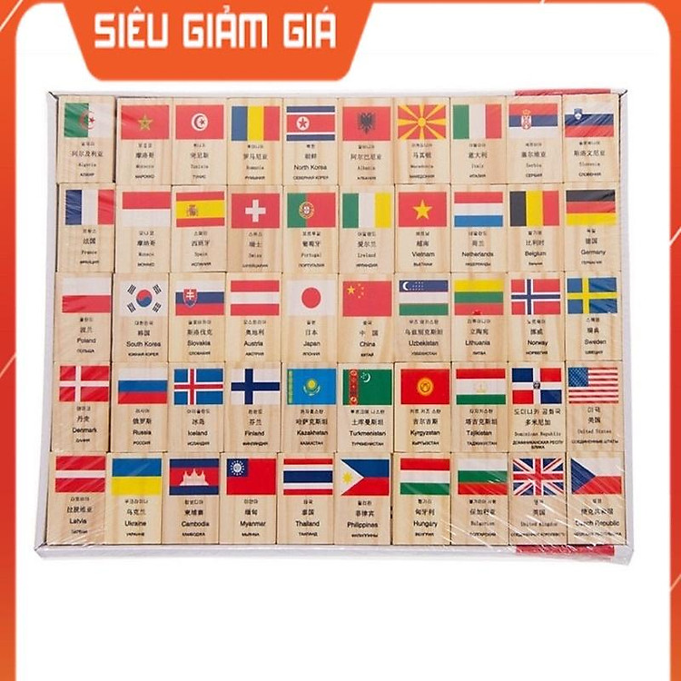 BỘ DOMINO CỜ GỒM 100 CHI TIẾT CHO BÉ