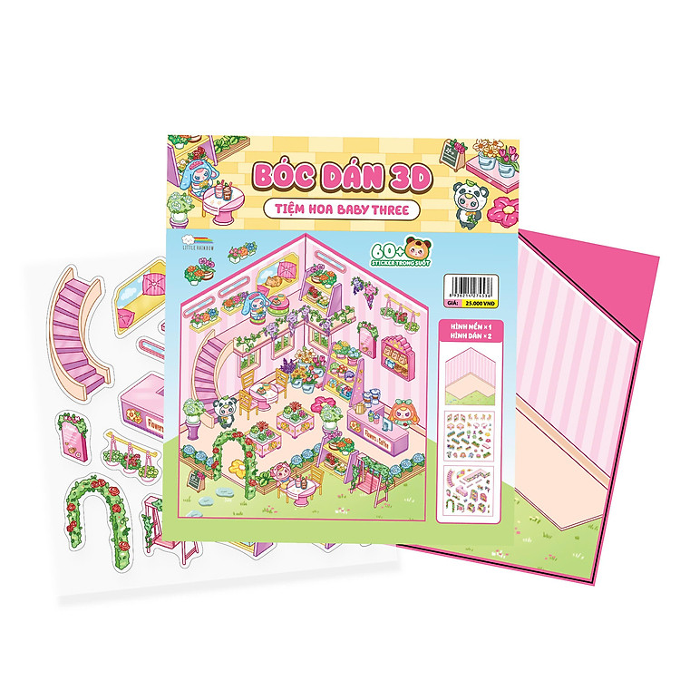 Bóc Dán 3D - Tiệm Hoa Baby Three - Ảnh 3