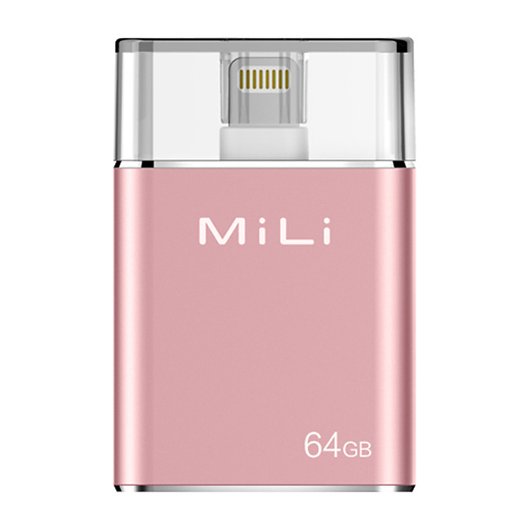 Ổ Cứng Di Động Mili IDATA 64GB USB 3.0 (Hồng) - Hàng Chính Hãng