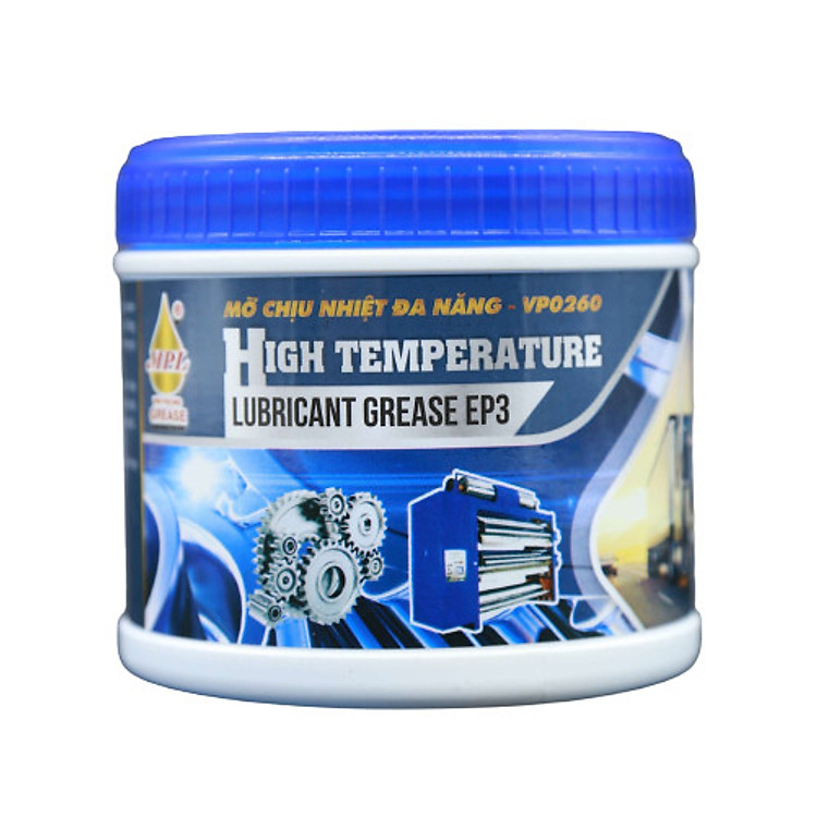 Mỡ bò chịu nhiệt cao cấp VP260 màu trắng không mùi khó chịu (Lon 400 gram)