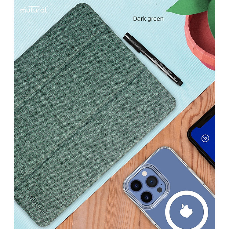 Bao da iPad Mini 5 2019 (7.9 inch) kèm khay đựng bút chính hãng Mutural