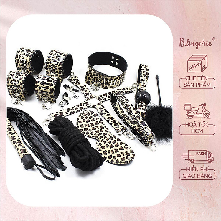 Bộ Phụ Kiện Da Beo - B.Lingerie