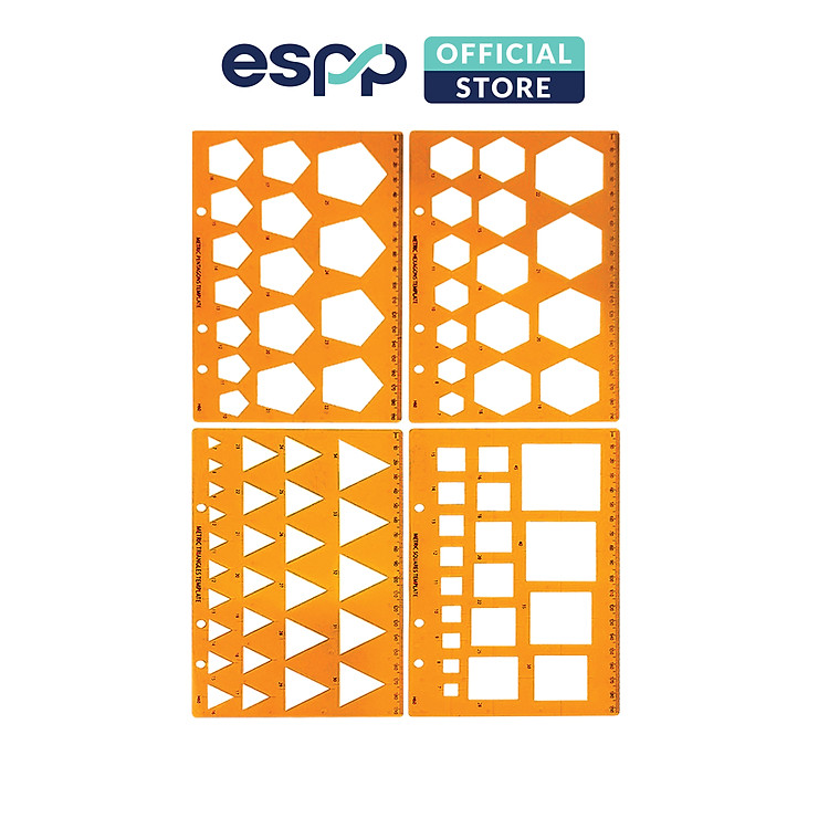 Bộ thước dẻo vẽ hình học (4 chiếc) - Ảnh 3