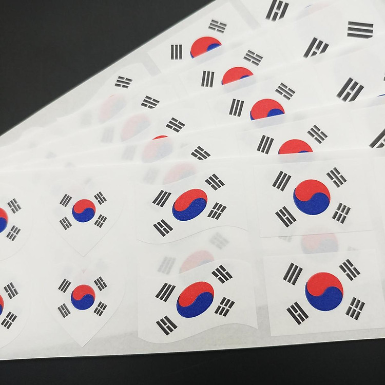 Bộ Sticker Hình Lá Cờ Hàn Quốc (5 cái) - Ảnh 5