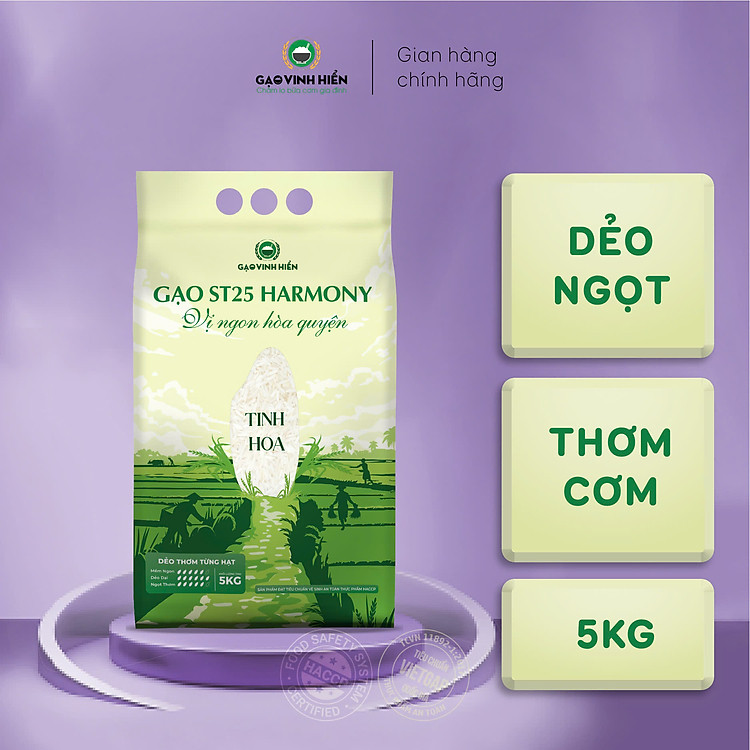 Gạo ST25 Harmony Vinh Hiển 5KG