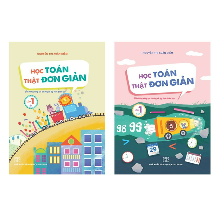 Học Toán Thật Đơn Giản Lớp 1 (2 Tập)