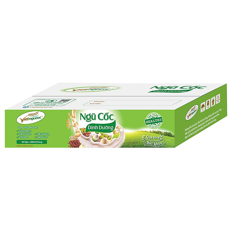 Ngũ Cốc Dinh Dưỡng Uống Liền Thùng 40 Hộp (180ml / Hộp)