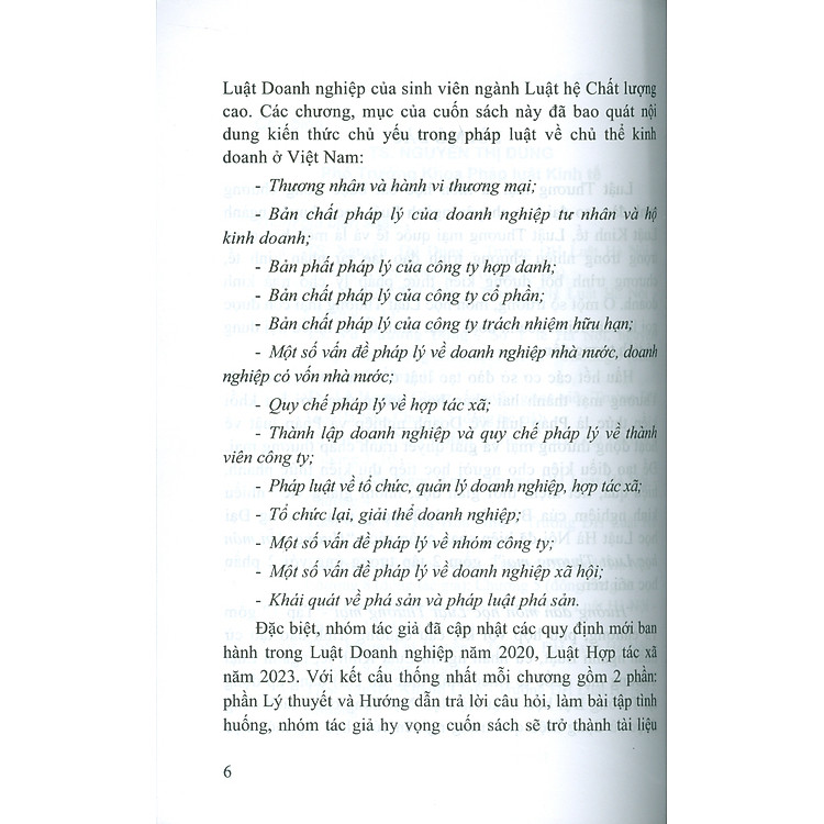 Hướng Dẫn Môn Học Luật Thương Mại - Tập 1 (Bản in năm 2025) - Ảnh 4