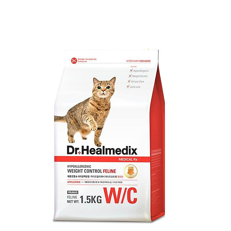Thức ăn hạt cho mèo Dr. Healmedix Weight Control Feline 1.5kg - Quản lý cân nặng