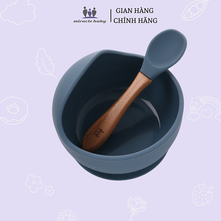 Mua Chén ăn dặm silicone Miraclebaby cho bé Chính hãng Tiết kiệm - Hình ảnh 4