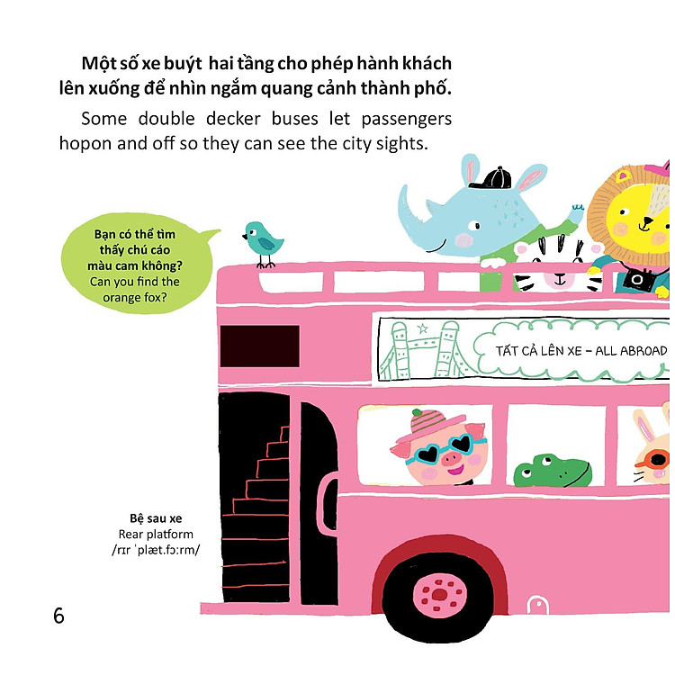 Thư Viện Từ Vựng Đầu Đời Cho Bé - Phương Tiện Giao Thông - Ảnh 8