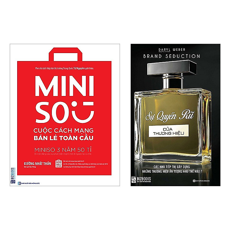 Combo 2 cuốn sách; Sự quyến rũ của thương hiệu và Miniso cuộc cách mạng bán lẻ toàn cầu