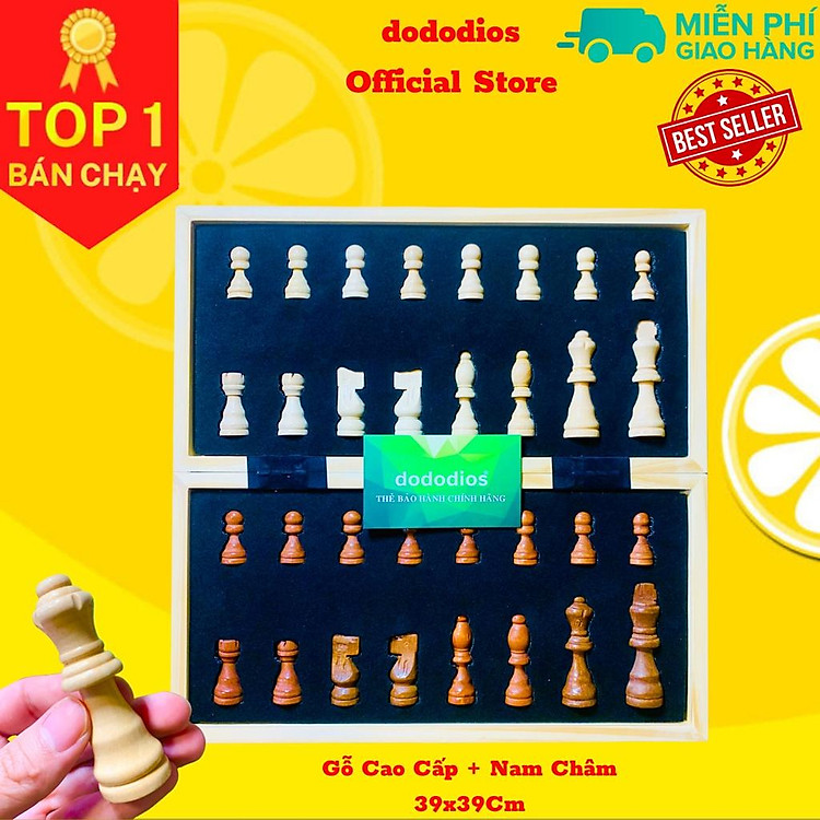 Bàn Cờ Vua Nam Châm Gỗ Cao Cấp Chính hãng Giá tốt - Hình ảnh 5