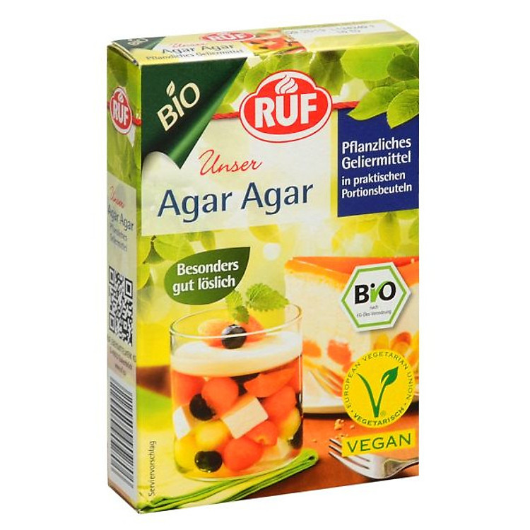 Bột rau câu agar hữu cơ Ruf 30g
