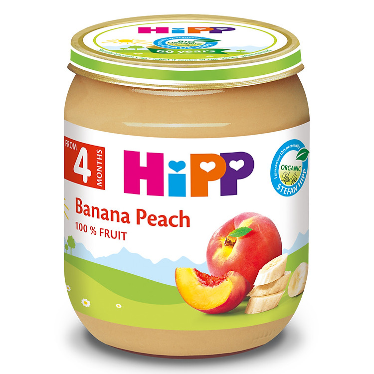 Dinh Dưỡng Đóng Lọ Chuối Đào HiPP 125g - 4396