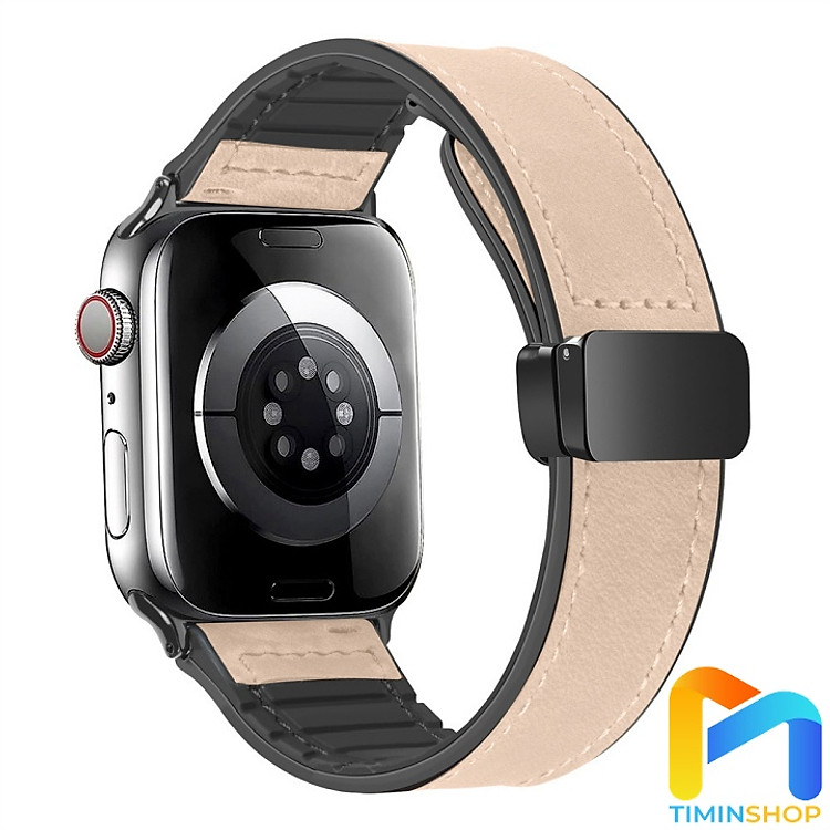 Dây da cho Redmi Watch 5/ 4/ MI Band 8 Pro/ Band 9 Pro - Dây da + Silicone (DDMI5)