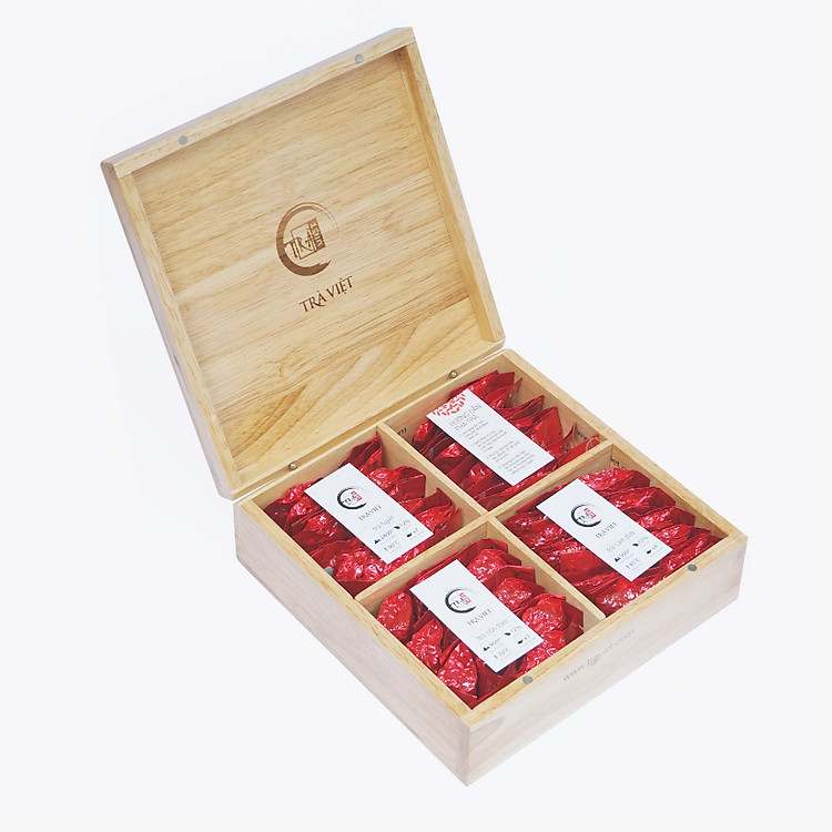 Hộp quà tặng nhà giáo Tâm Giao 4 Trà Việt - Trà Sen, Lài, Thái Nguyên, Olong