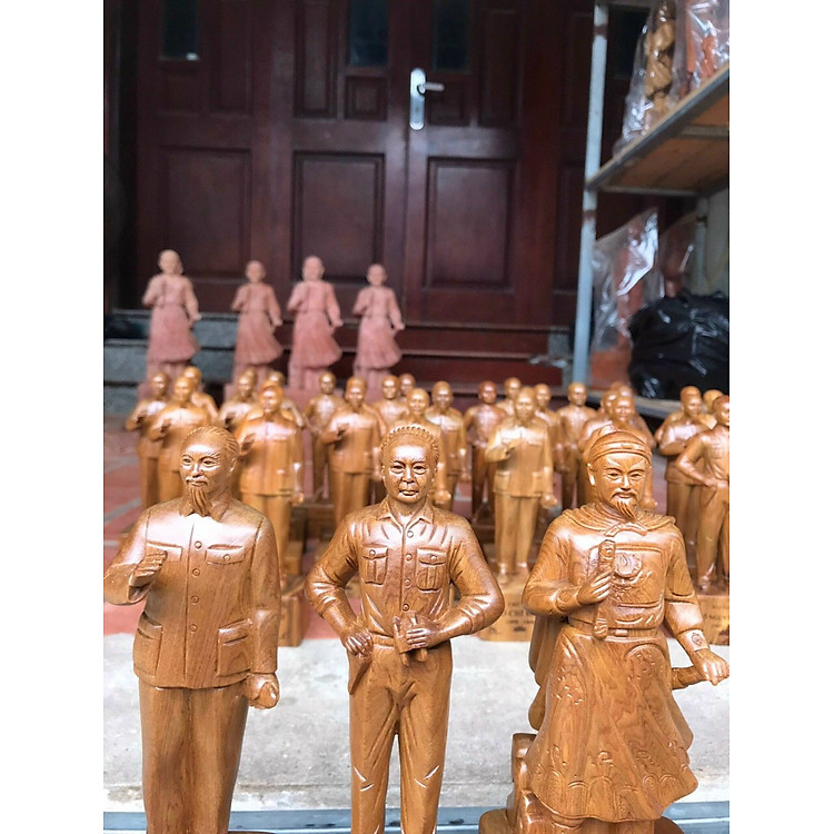 Bộ Tượng Bác Hồ, Đại Tướng Võ Giáp, Trần Quốc Tuấn (20cm) - Ảnh 3