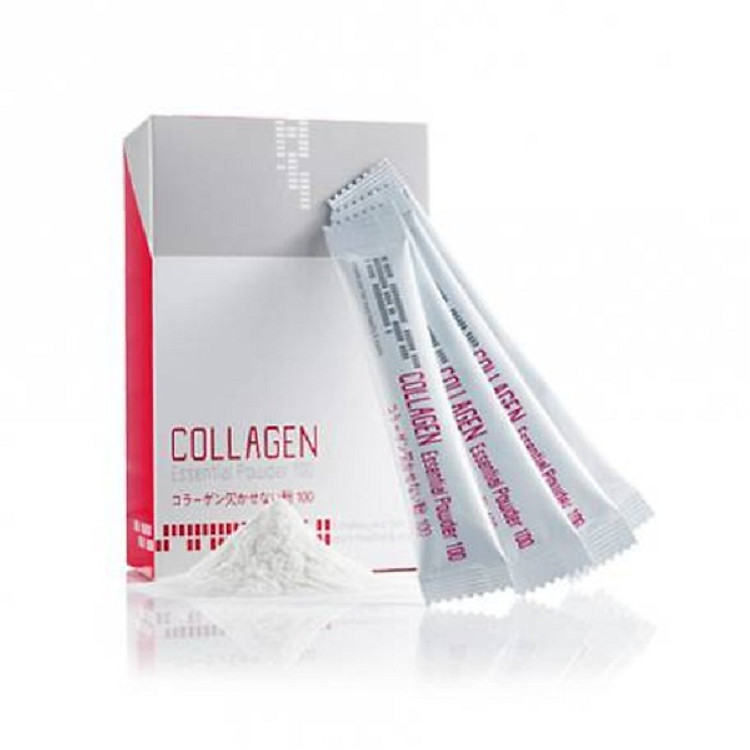 Bột thảo dược nguyên chất 100%colazen sửa dụng khi uốn , ép, nhuộm mugens collagen essential powder 20 gói x 03g