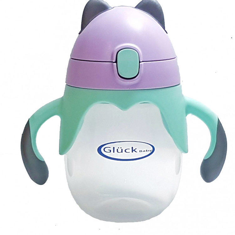 Bình tập uống có ống hút Gluck Baby